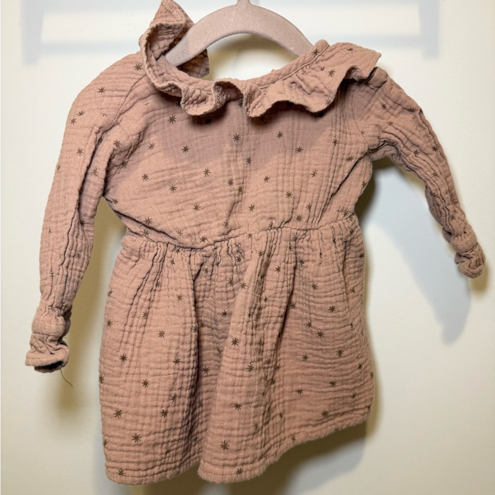 Rylee + Cru Pink Star Patterned Dress
